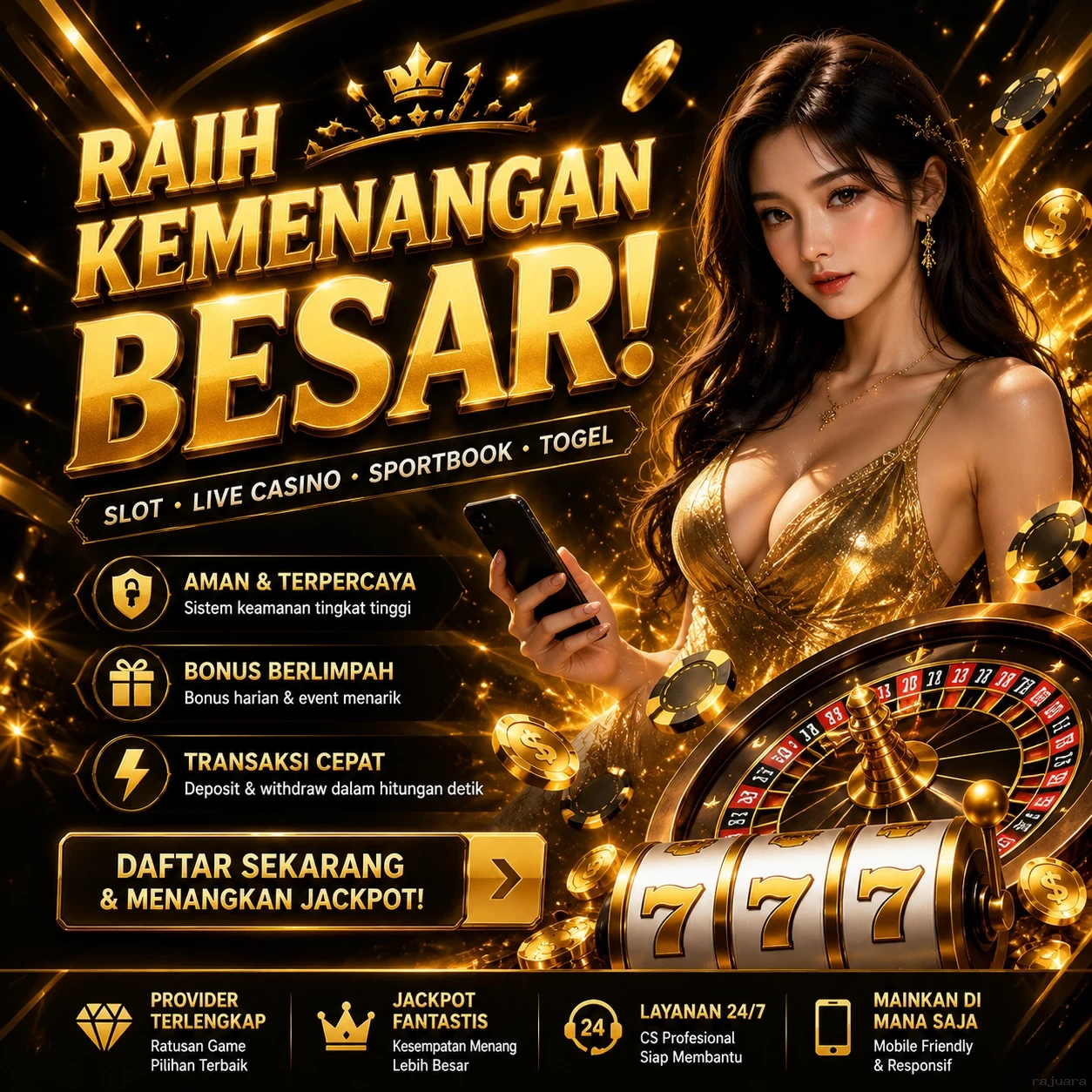 Ikon aplikasi rajuara resmi